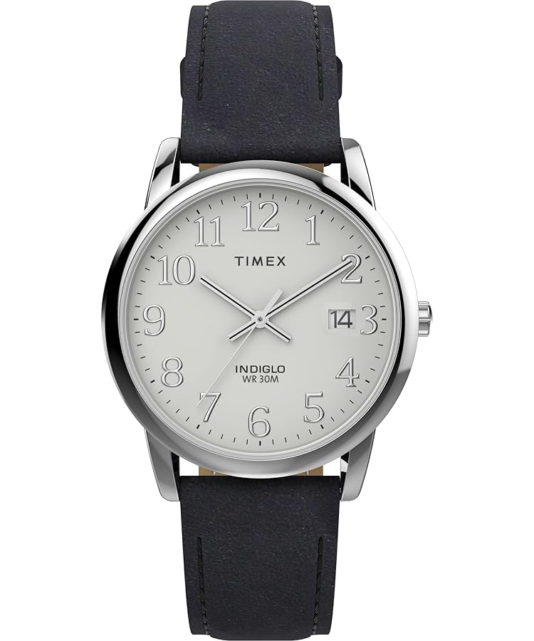 Amazon | Timex メンズ イージーリーダーウォッチ, ブラック